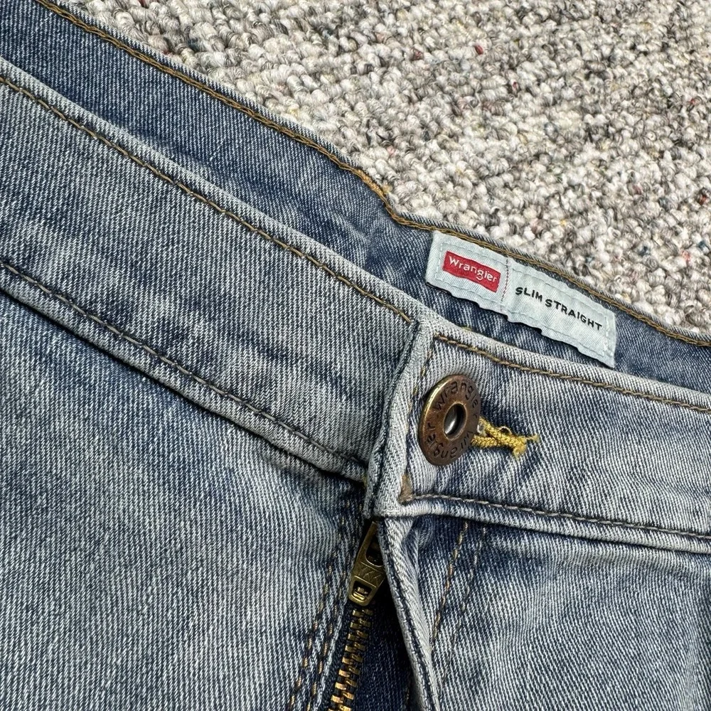 Wrangler Jeans Mens 40x32 Five Star Premium Slim Straight Blue Denim NWT